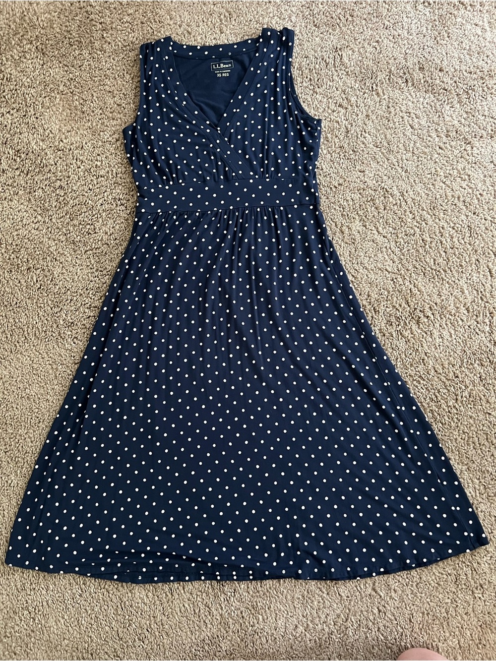 LL Bean polkadotted dress